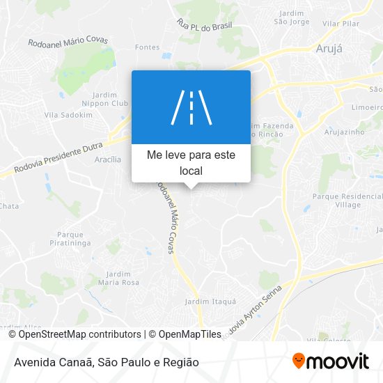 Avenida Canaã mapa
