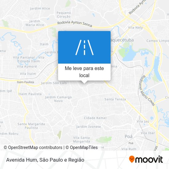Avenida Hum mapa