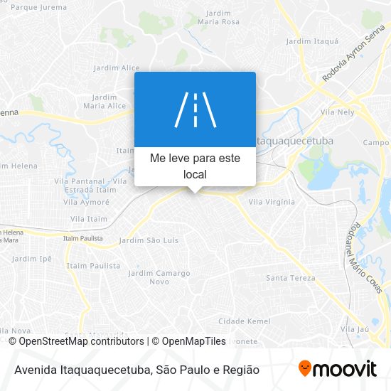 Avenida Itaquaquecetuba mapa