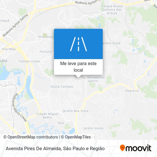 Avenida Pires De Almeida mapa