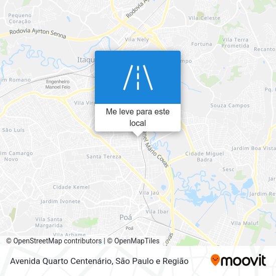 Avenida Quarto Centenário mapa