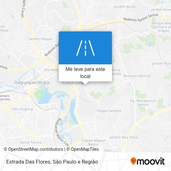 Estrada Das Flores mapa
