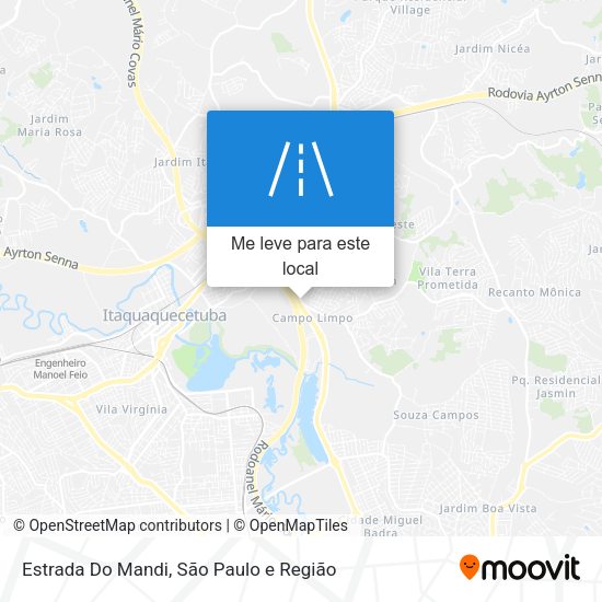 Estrada Do Mandi mapa