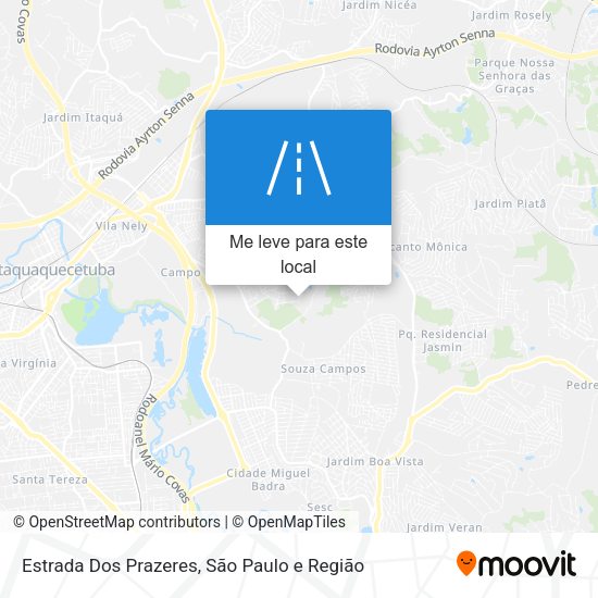 Estrada Dos Prazeres mapa