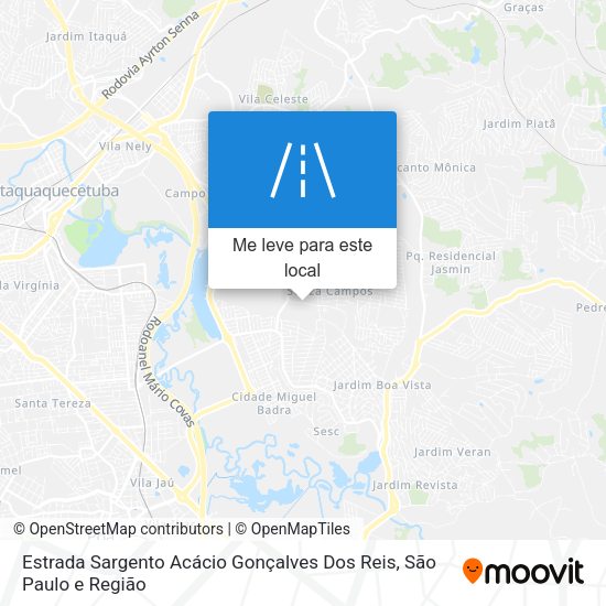 Estrada Sargento Acácio Gonçalves Dos Reis mapa