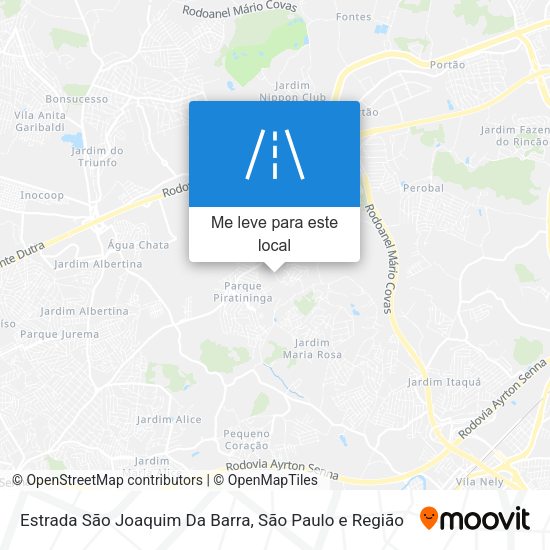 Estrada São Joaquim Da Barra mapa
