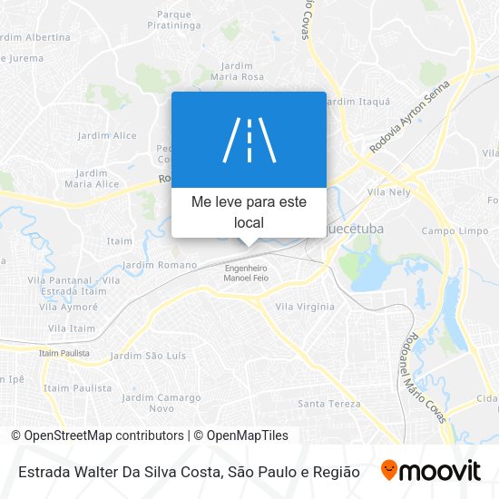 Estrada Walter Da Silva Costa mapa