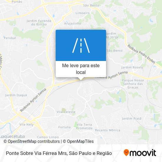 Ponte Sobre Via Férrea Mrs mapa