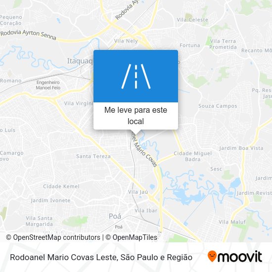 Rodoanel Mario Covas Leste mapa