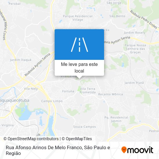 Rua Afonso Arinos De Melo Franco mapa
