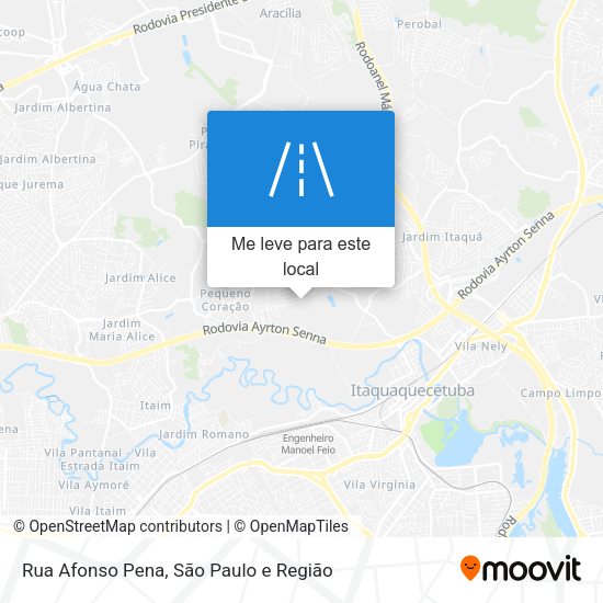 Rua Afonso Pena mapa