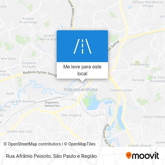 Rua Afrânio Peixoto mapa