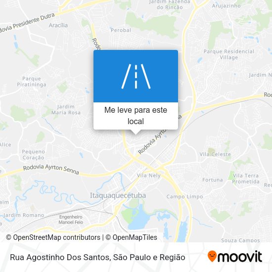 Rua Agostinho Dos Santos mapa