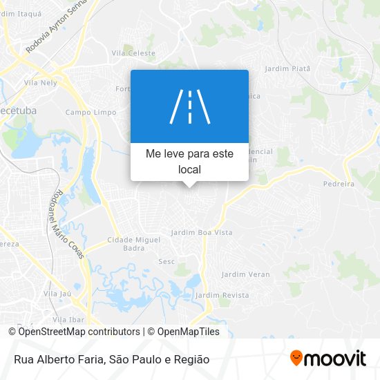 Rua Alberto Faria mapa