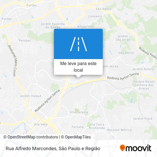 Rua Alfredo Marcondes mapa