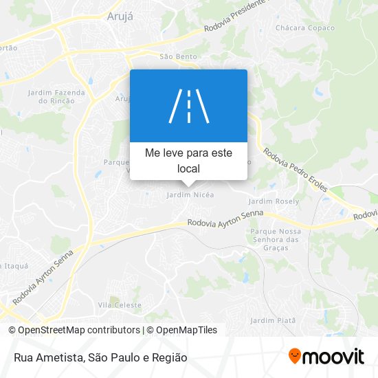 Rua Ametista mapa