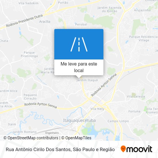 Rua Antônio Cirilo Dos Santos mapa