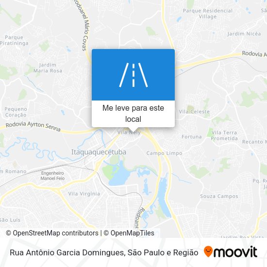 Rua Antônio Garcia Domingues mapa