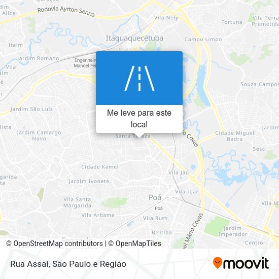 Rua Assaí mapa