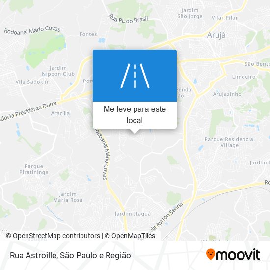 Rua Astroille mapa