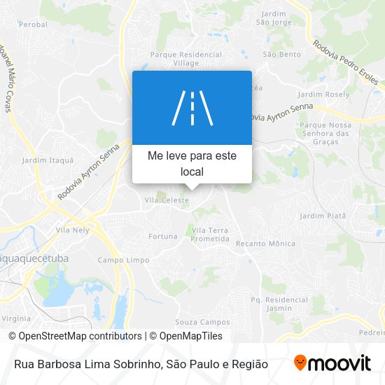 Rua Barbosa Lima Sobrinho mapa