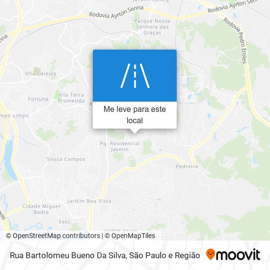 Rua Bartolomeu Bueno Da Silva mapa