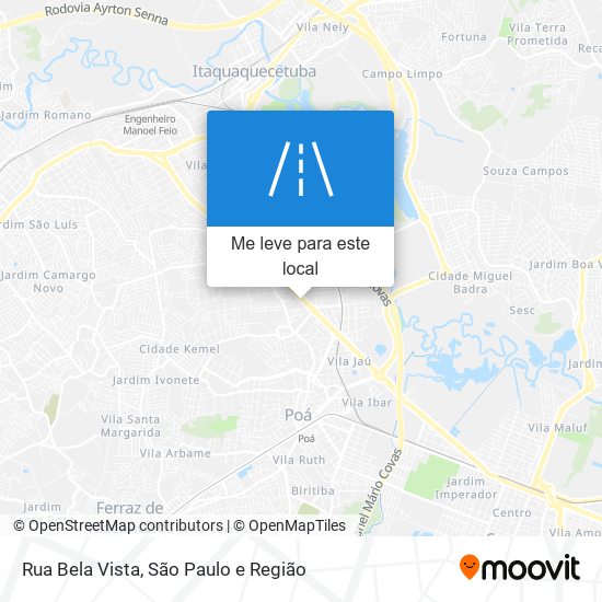 Rua Bela Vista mapa