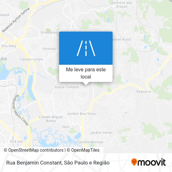 Rua Benjamin Constant mapa