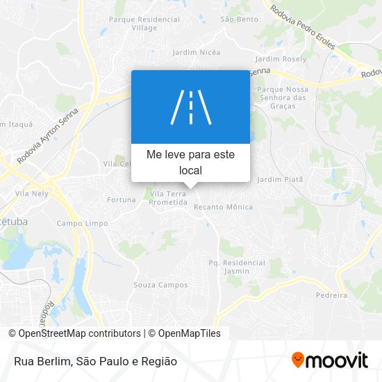 Rua Berlim mapa
