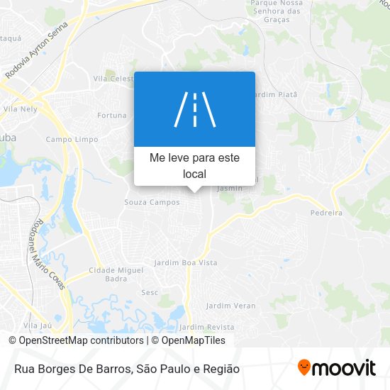 Rua Borges De Barros mapa
