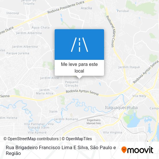 Rua Brigadeiro Francisco Lima E Silva mapa