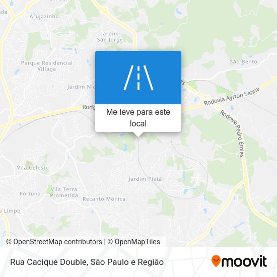 Rua Cacique Double mapa
