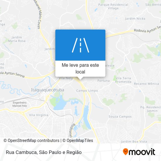 Rua Cambuca mapa