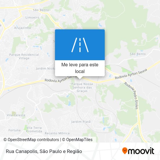Rua Canapolis mapa