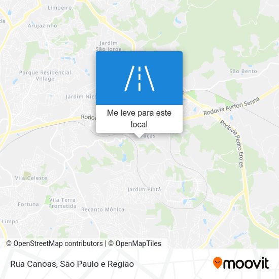 Rua Canoas mapa