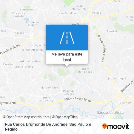 Rua Carlos Drumonde De Andrade mapa