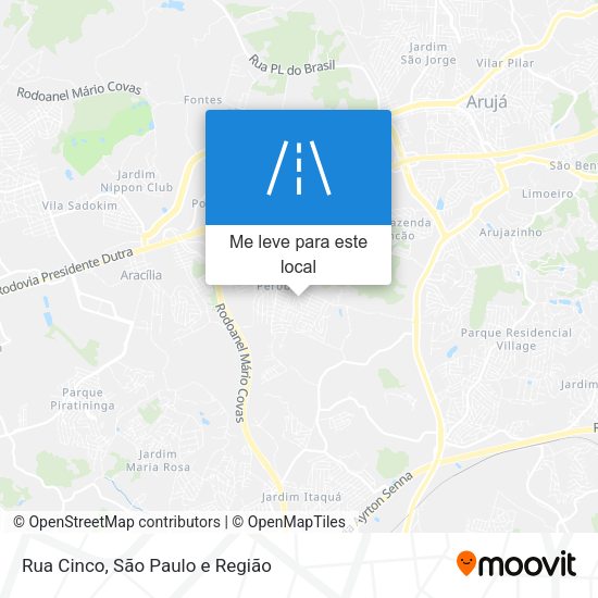 Rua Cinco mapa