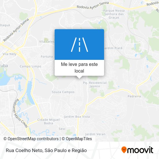 Rua Coelho Neto mapa