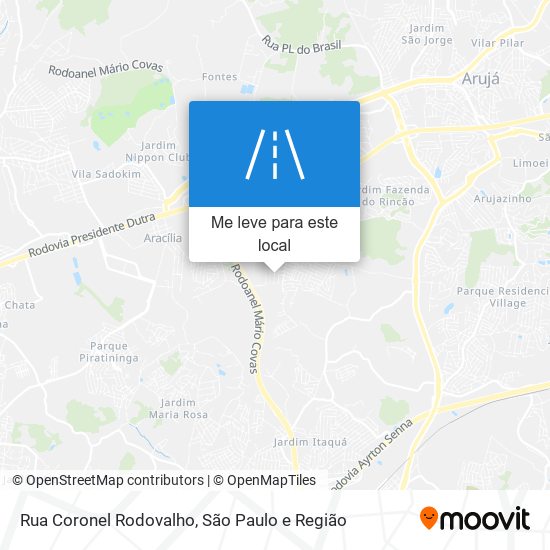 Rua Coronel Rodovalho mapa