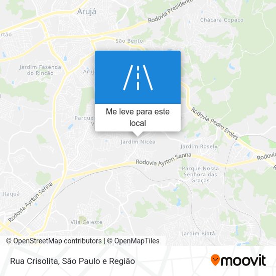 Rua Crisolita mapa