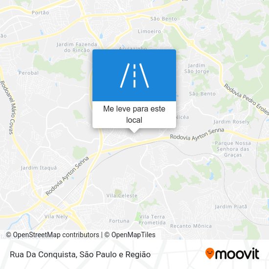 Rua Da Conquista mapa