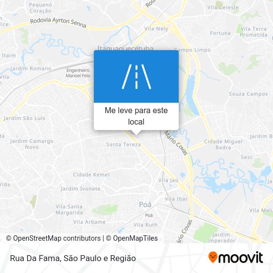 Rua Da Fama mapa