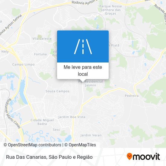 Rua Das Canarias mapa