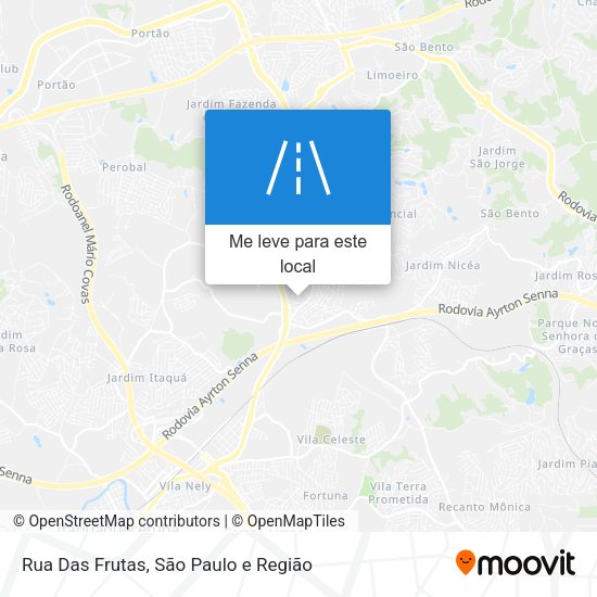 Rua Das Frutas mapa