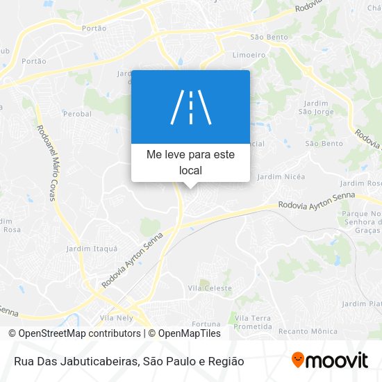 Rua Das Jabuticabeiras mapa