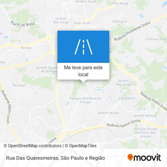 Rua Das Quaresmeiras mapa