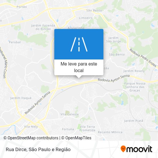 Rua Dirce mapa