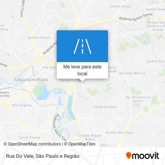 Rua Do Vale mapa