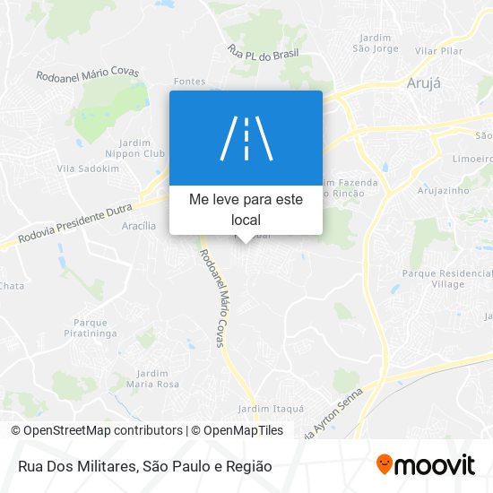 Rua Dos Militares mapa