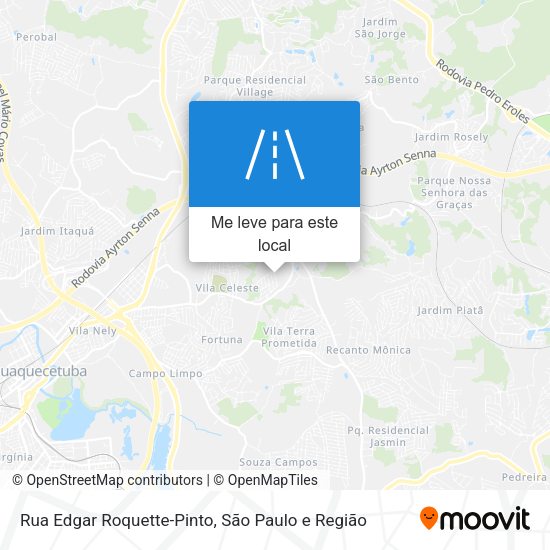 Rua Edgar Roquette-Pinto mapa